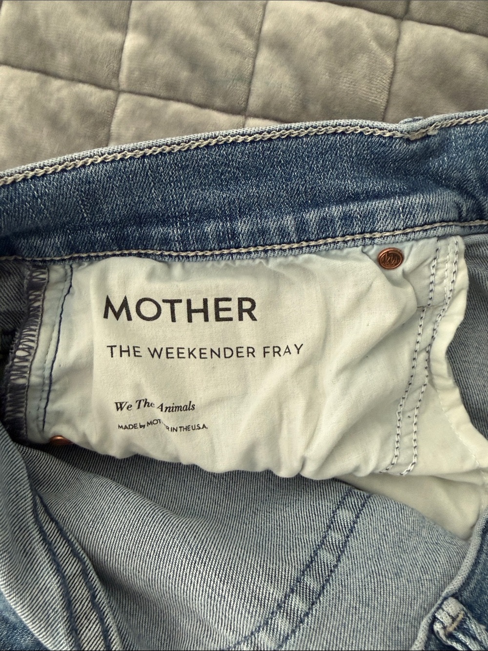 MOTHER Light Blue Frayed-Hem Bootcut Jeans - Picture 4 of 4